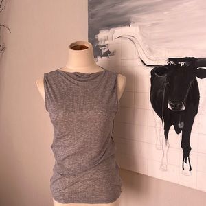 Grey Rag & Bone High Neck sleveless Top